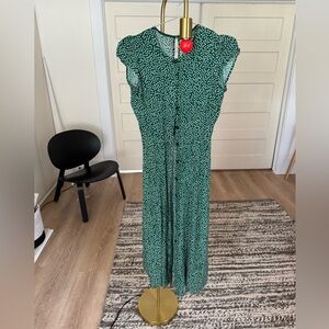 Reformation Green Midi Dress